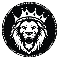 Obraz premium lion head silhouette