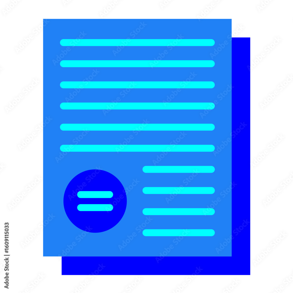 Poster documents vector design icon style