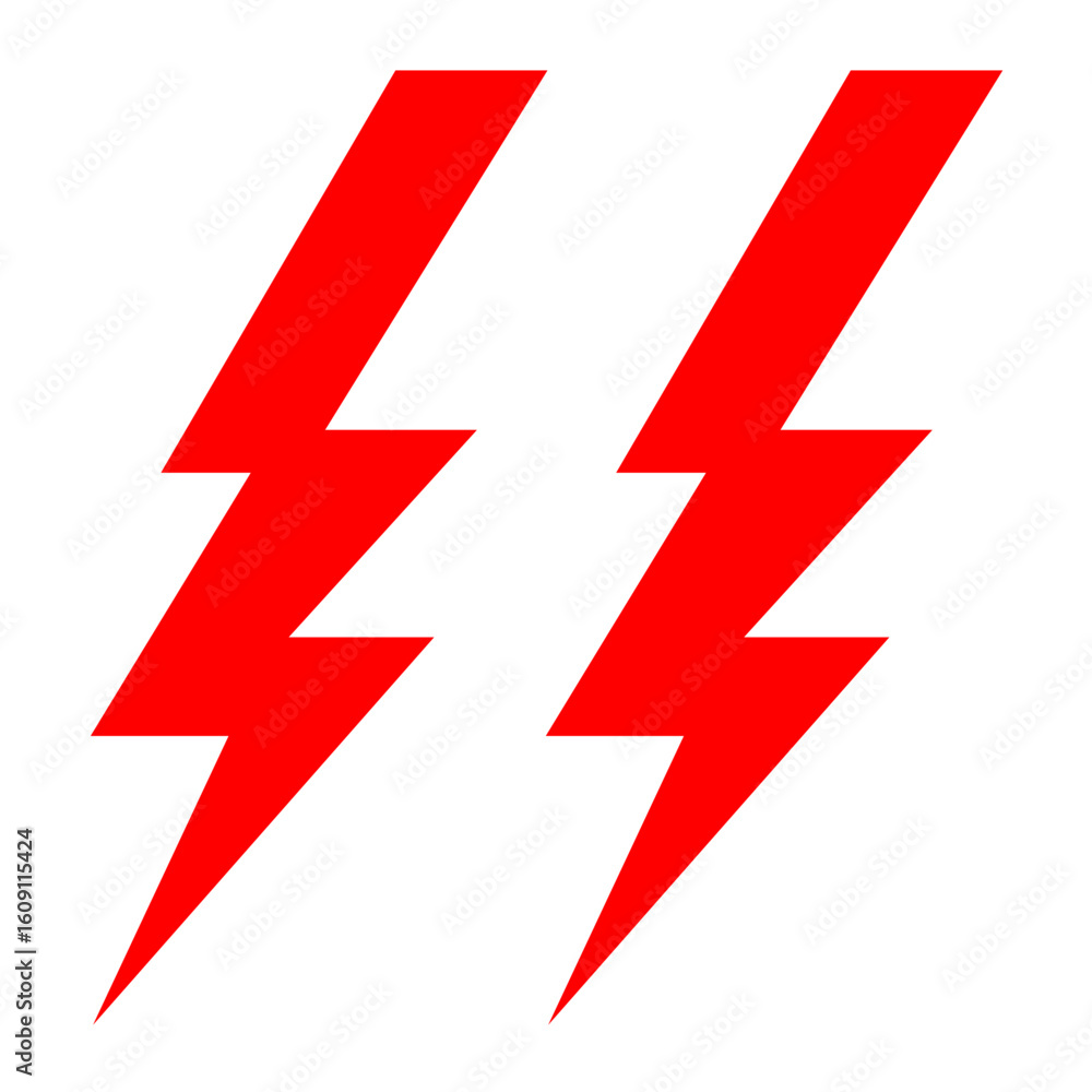 Poster thunder vector design icon style