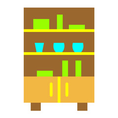 Shelves Vector Design Icon Style