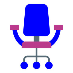 Office Chair Vector Design Icon Style