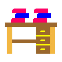 Desk Vector Design Icon Style