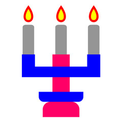 Candlestick Vector Design Icon Style