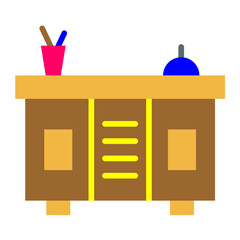 Counter Desk Vector Design Icon Style