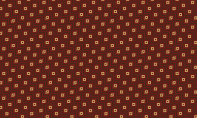 Seamless African Pixel Pattern with Hexagonal and Diamond Tribal Motifs