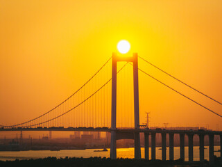 Nansha bridge in Guangzhou city, China
