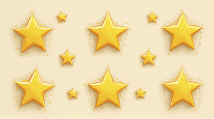 Obraz premium Golden star pattern with shimmering effect on a beige background design