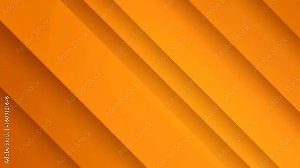 Aufkleber abstract orange layered background with geometric diagonal lines and shadows