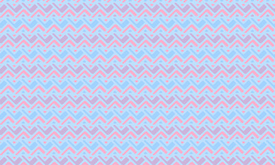 Bold African Seamless Pattern with Hand-Drawn Zigzag Tribal Motifs