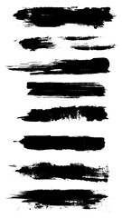 Brush strokes vector. 