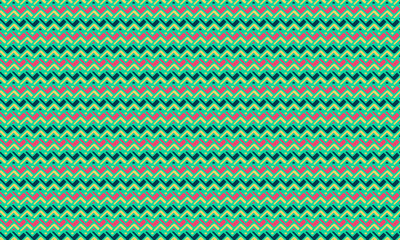 Bold African Seamless Pattern with Hand-Drawn Zigzag Tribal Motifs