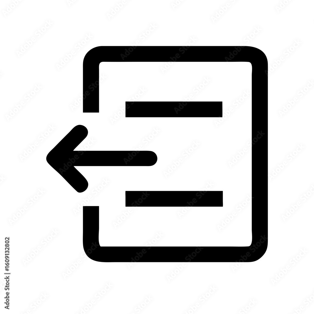 Poster import file document arrow icon vector graphic illustration for web design and application interface