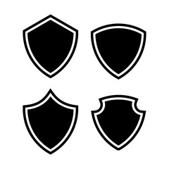 Shield icon. Protection, security, guard. Flat vector illustration suitable for many purposes.