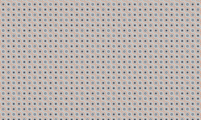 Decorative Seamless Wave Pattern with Geometric Circle and Star Elements