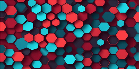 Colorful seamless heart pattern abstract background