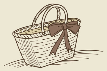 Obraz premium basket with gift