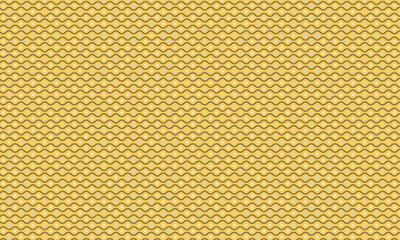 Decorative Seamless Wave Pattern with Geometric Circle and Star Elements