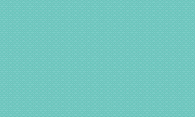 Decorative Seamless Wave Pattern with Geometric Circle and Star Elements