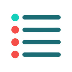 Obraz premium List icon vector white background 