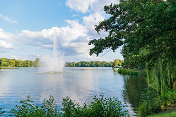 Der Schwanenteich in Zwickau 