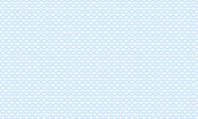 Decorative Seamless Wave Pattern with Geometric Circle and Star Elements