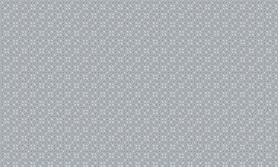 Decorative Seamless Wave Pattern with Geometric Circle and Star Elements