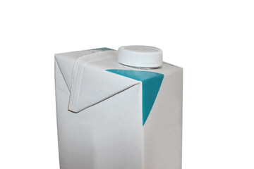 Milk carton box isolated on white background