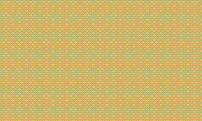 Decorative Seamless Wave Pattern with Geometric Circle and Star Elements