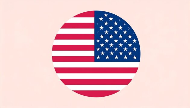 Circular US flag design