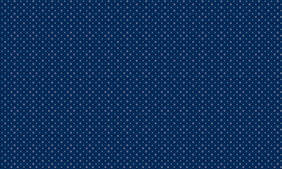 Decorative Seamless Wave Pattern with Geometric Circle and Star Elements