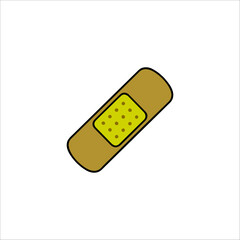 adhesive bandage hand drawn illustration artwork