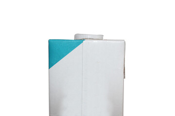 Milk carton box isolated on white background
