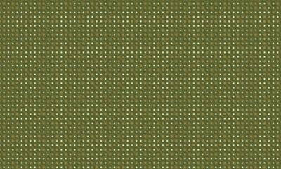 Decorative Seamless Wave Pattern with Geometric Circle and Star Elements