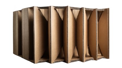 Brown cardboard box with inner packaging, a practical solution for storage and shipping needs.