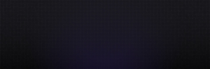 Naklejka na ściany i meble LED pixel grid with dark blue glow. Abstract digital panel background for tech banner, event display, modern UI, screen design. Dark futuristic grid with purple cyber glow. Vector backdrop