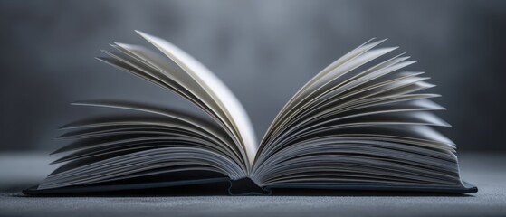 The open book showcasing blank pages ready for creative exploration.