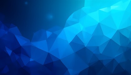 Abstract geometric background with polygonal shapes in shades of blue, creating a modern and dynamic visual texture.