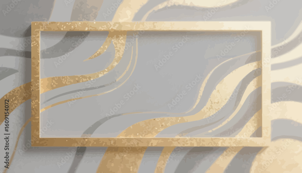 Poster elegant abstract background with a golden frame, perfect for design projects and presentations.