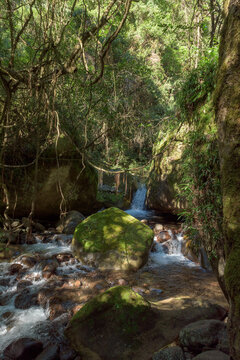 Waterfall in the Ndumeni River in Rainbow Gorge