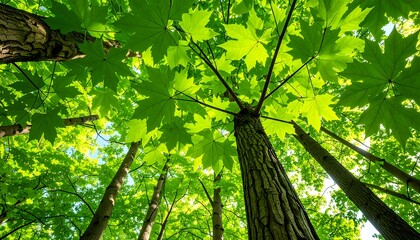 Lush green canopy overhead
