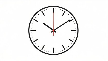 Simple clock face, precise time