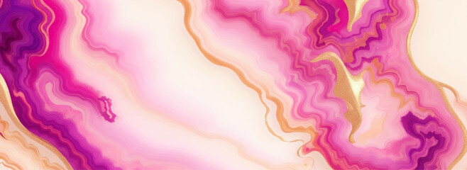 Abstract luxurious pink swirl marbling with gold texture effect for your design. Chic swirls of blush pink and rose gold melt together in a dreamy marble flow, accented with glints of metallic shimmer