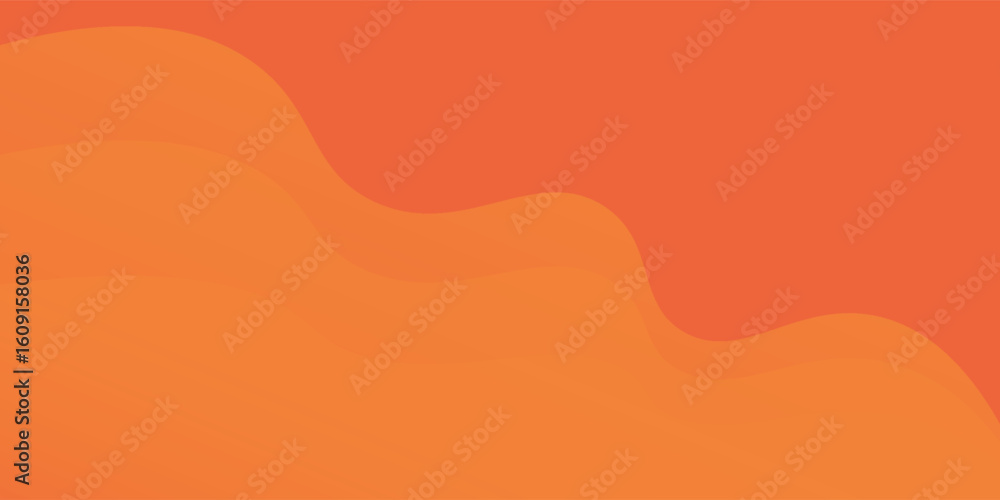 Poster abstract orange geometric background. liquid color background design. fluid shapes composition. eps1
