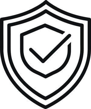 recommend clip art: Shield with Check Mark Icon – Security, Protection, and Verified Safety Symbol