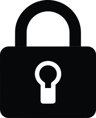 Black Padlock Security Icon