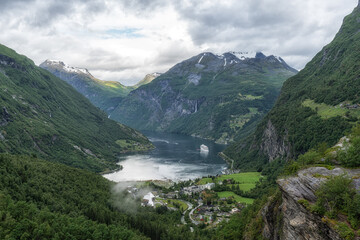 Geiranger fjord from Flydalsjuvet