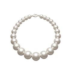 Obraz premium 3D realistic pearl necklace render