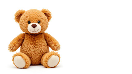 Obraz premium toy teddy isolated on white background