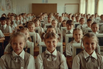 Classroom transforms: kids become computers in surprise lesson. Children dress up for school picture days.