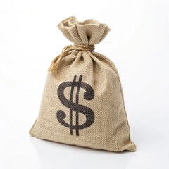 Dollar Sign Fabric Tote Bag
